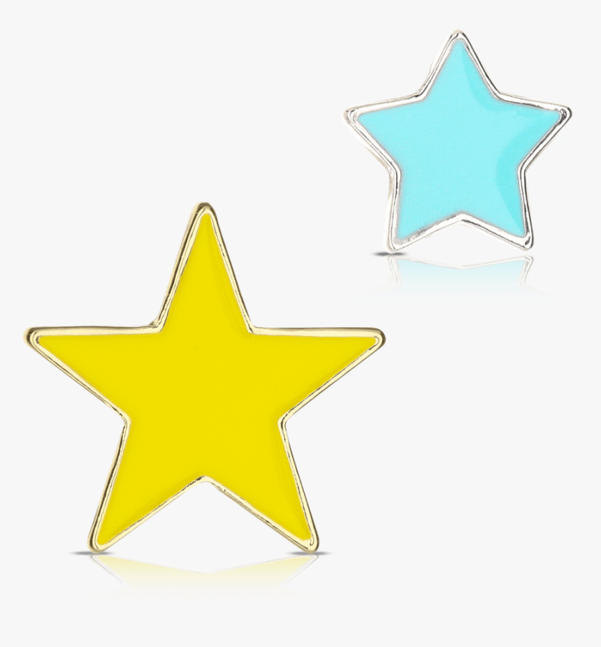 [box] Duo Star Box Shoelace Charms Pilz - Red Green Flag Yellow Star, HD Png Download