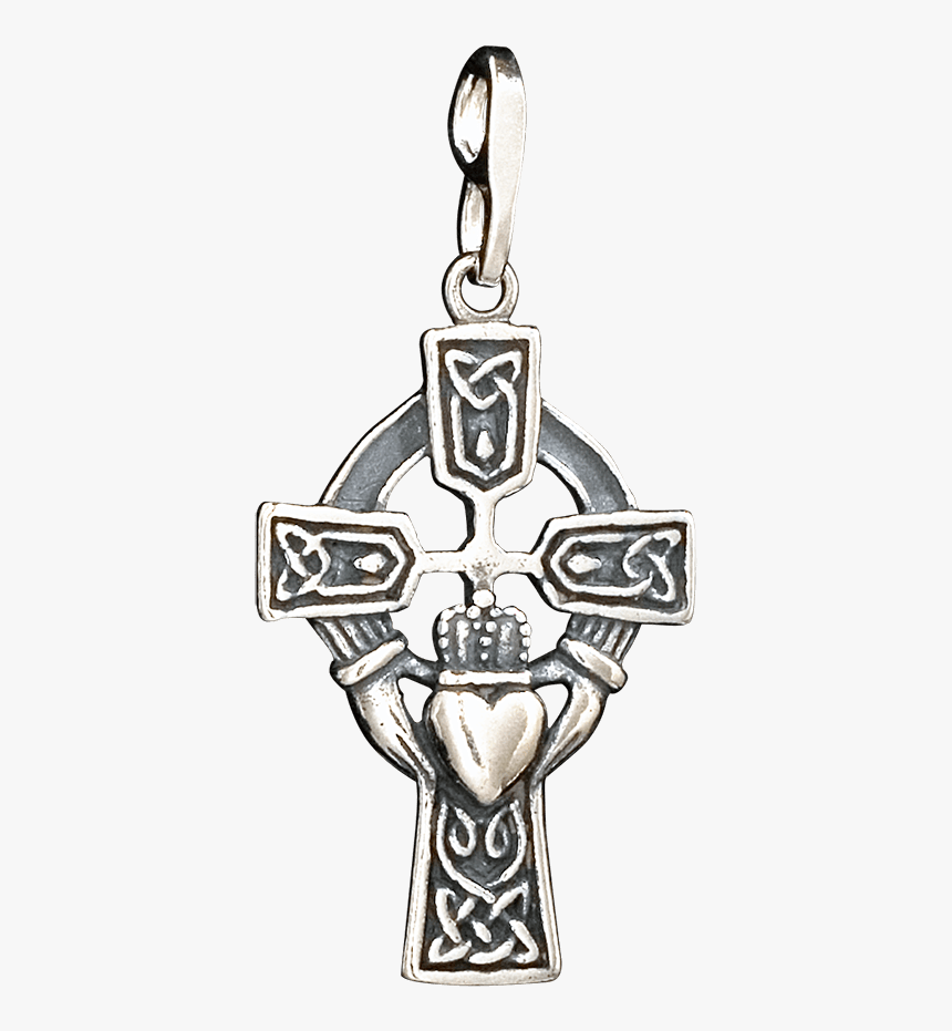 Celtic Cross Claddagh Pendant - Pendant, HD Png Download