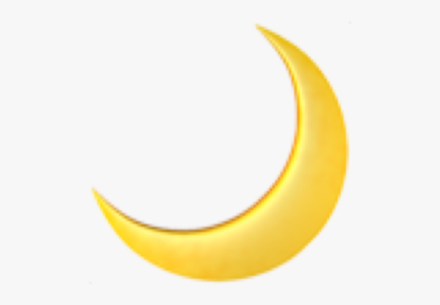 #moon #luna #emoji #iphone #xd #amarillo #yellow #freetoedit, HD Png Download