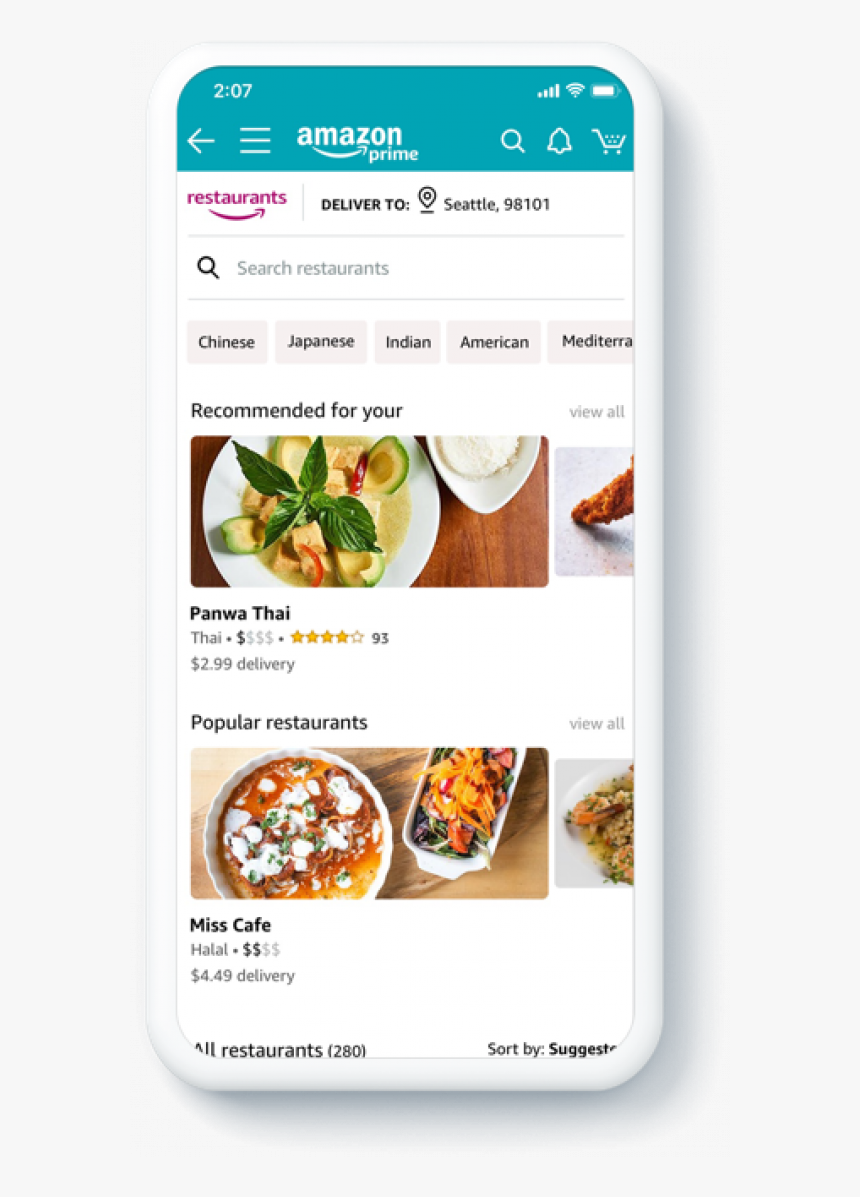 Amazon Prime Food Delivery Free Png Images Transparent, Png Download
