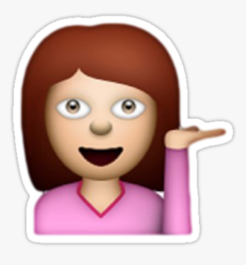 Girl Emoji Png, Transparent Png