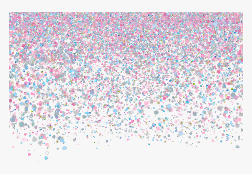 #glitter #confetti #background #blue #pink, HD Png Download
