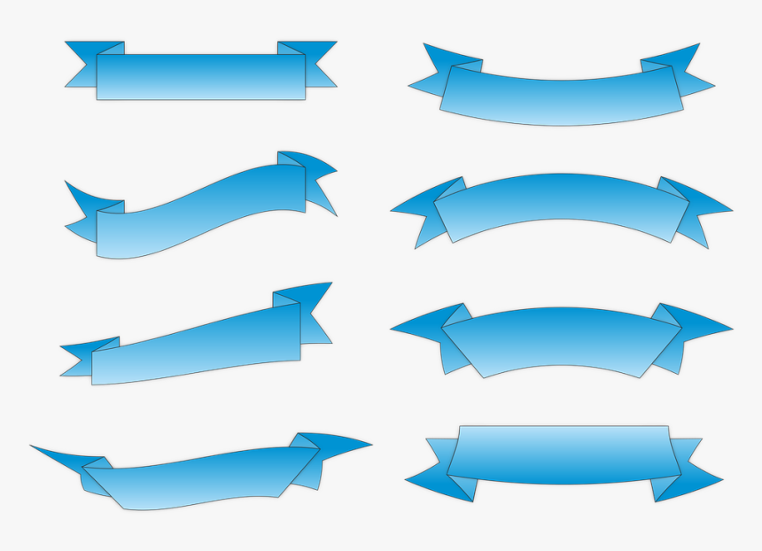 Banner, Banda, Forma, Etiqueta, Adorno, Bandera, Saludo - Faixa Vetor Png, Transparent Png