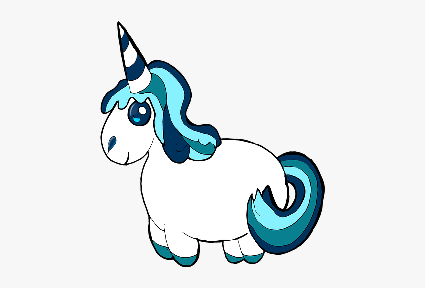 Unicorn, Clipart, Blue, Pony, Cute, Fluffy, Animal, - Sometimes I Question My Sanity But The Unicorn In The, HD Png Download