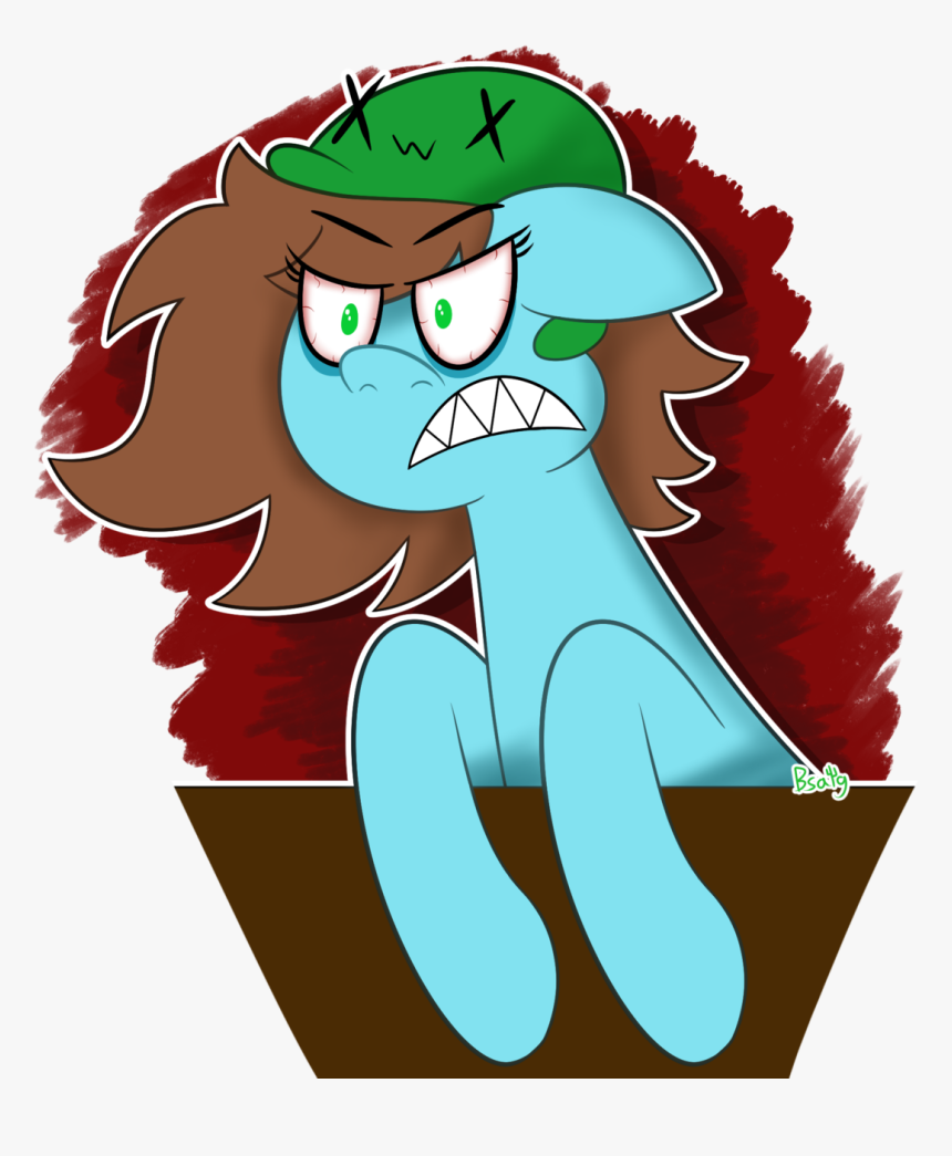 Fanart Of @neko-snicker Of Her Oc Being An Angry Pony - Cartoon, HD Png Download