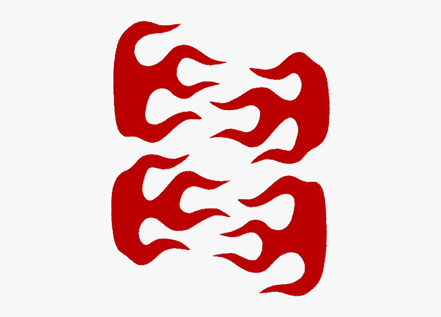 Red Strong Flames 4 3/8, HD Png Download