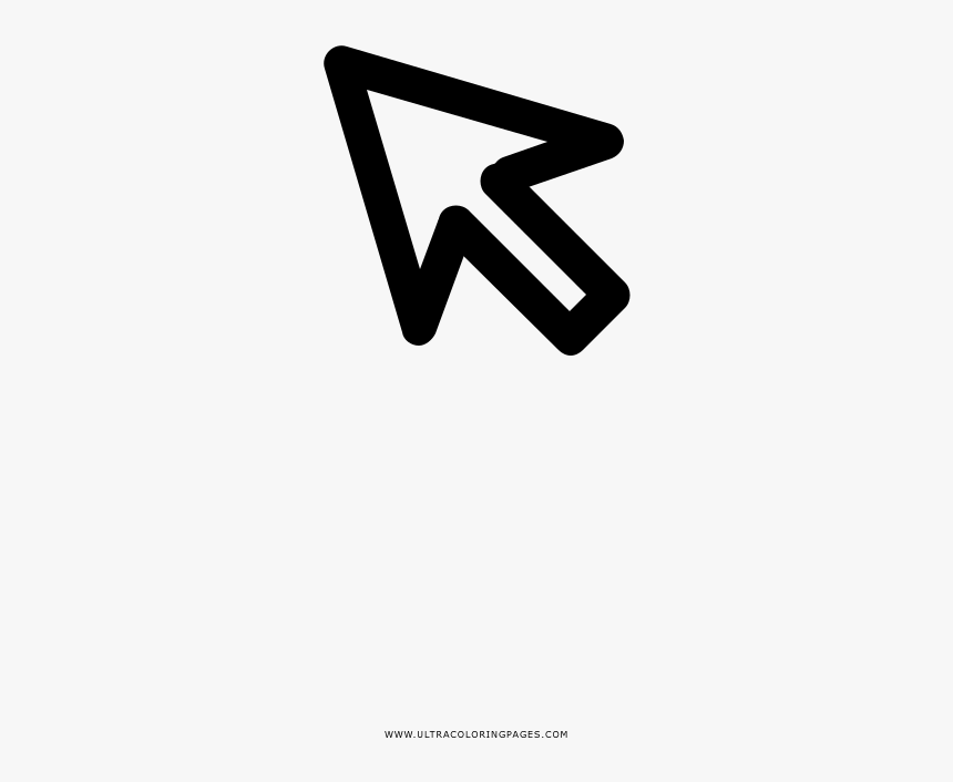 Cursor Página Para Colorear - Graphics, HD Png Download