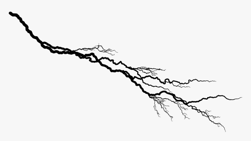 Climate, Electricity, Lightning Bolt, Silhouette, Storm - Lightning Bolt Silhouette Png, Transparent Png