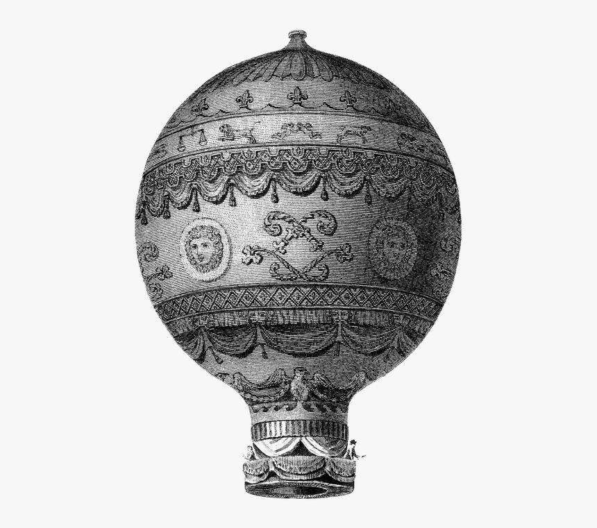 Vintage Hot Air Balloon - Old Hot Air Balloon, HD Png Download
