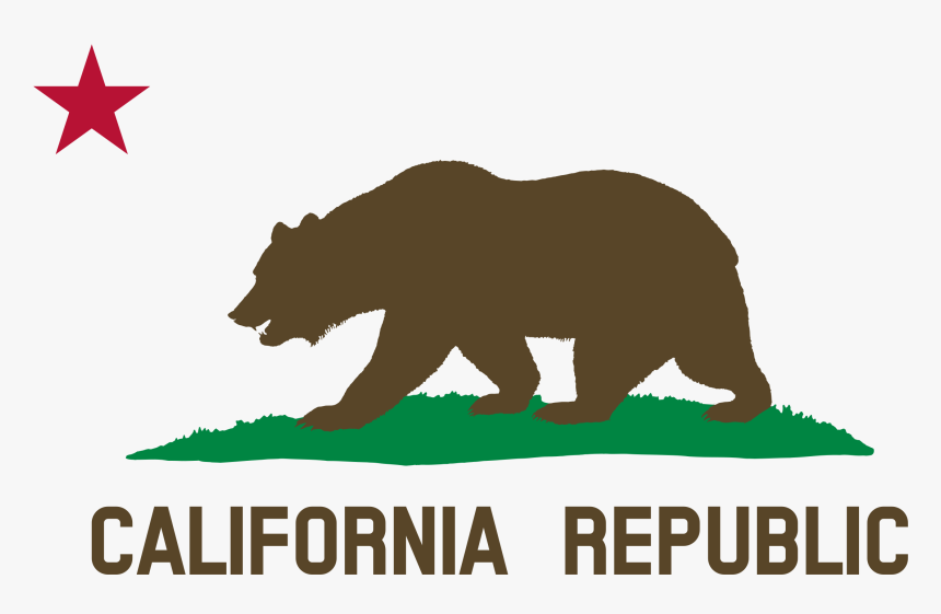 California Republic Flag Png, Transparent Png