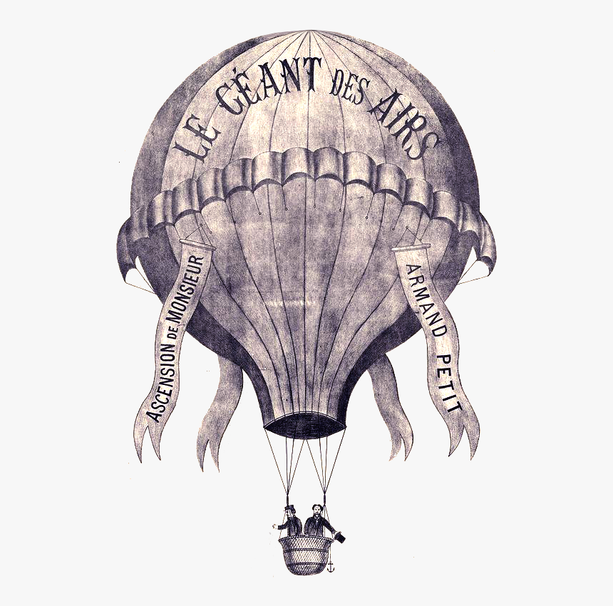 Transparent Vintage Hot Air Balloon Clipart - Hot Air Balloon Vintage, HD Png Download