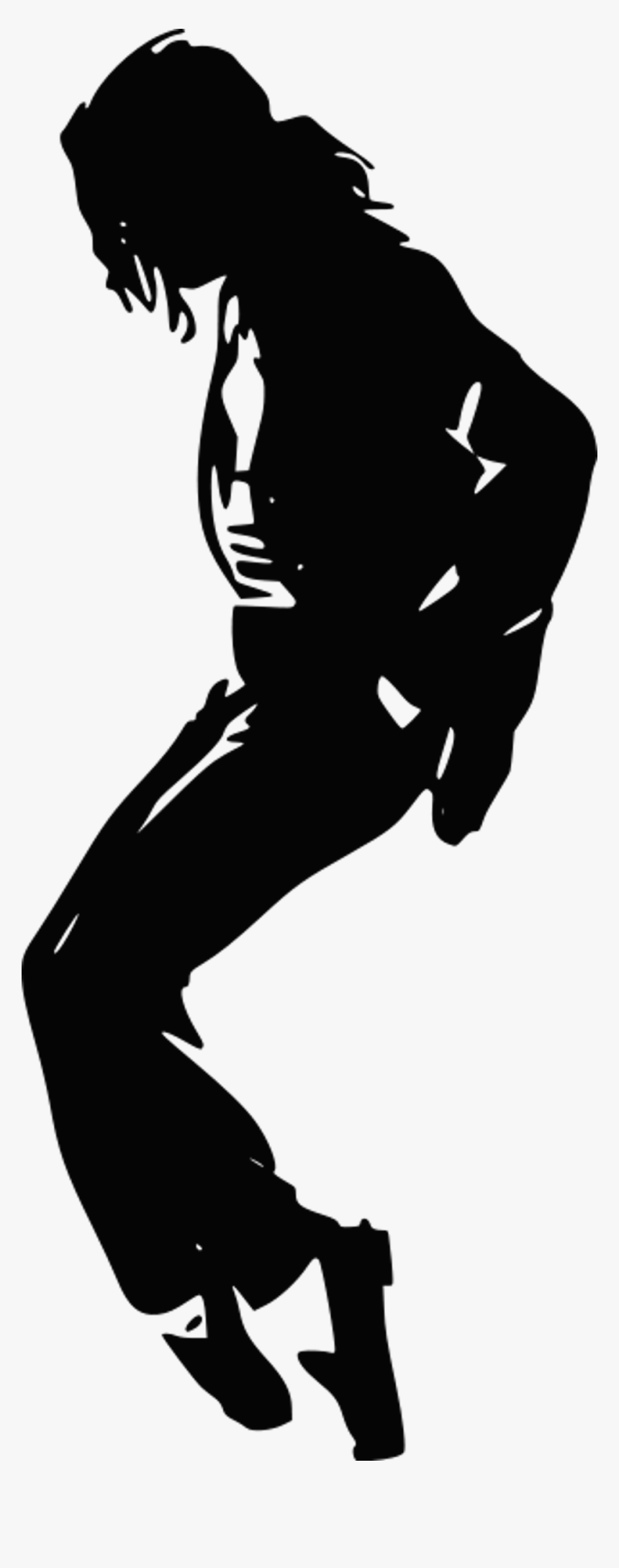 Moonwalk Silhouette King Of Pop Clip Art - Michael Jackson Painting Black And White, HD Png Download