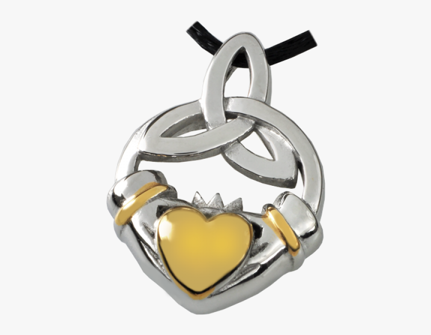 Celtic Trinity Knot With Claddagh, HD Png Download