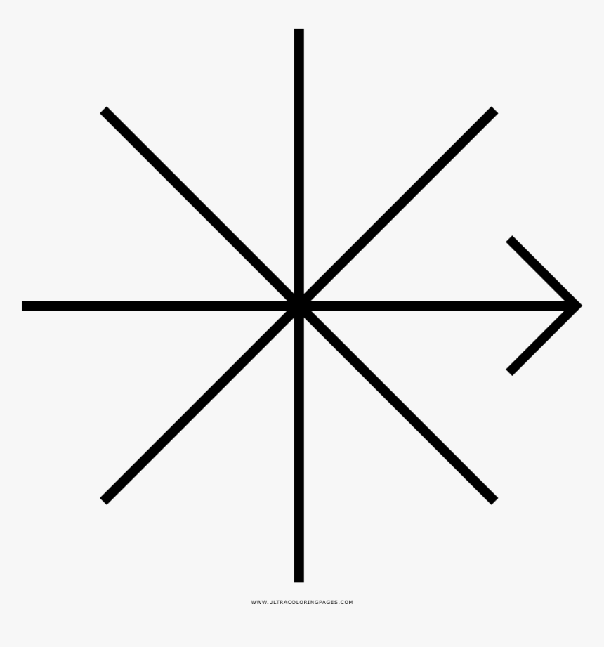 Compass Coloring Page - Beginner Barn Quilt Patterns, HD Png Download
