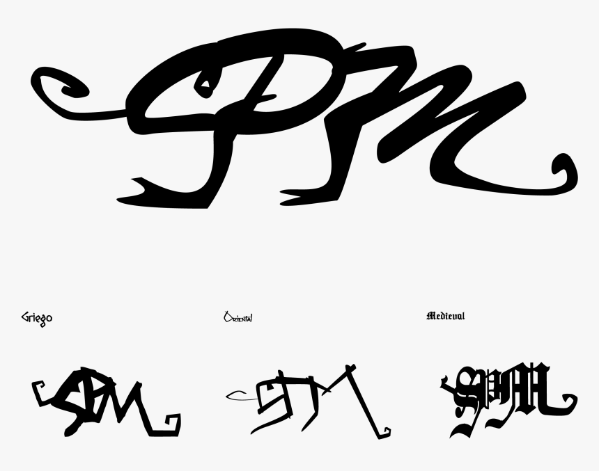 Monogramas - Calligraphy, HD Png Download