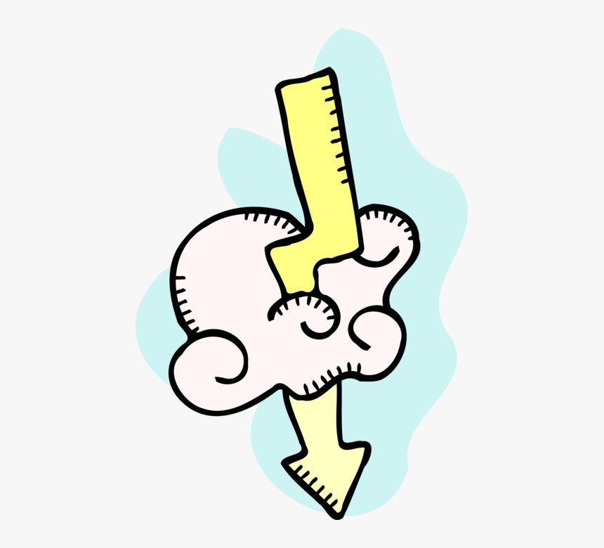 Vector Illustration Of Weather Forecast Lightning Bolt, HD Png Download