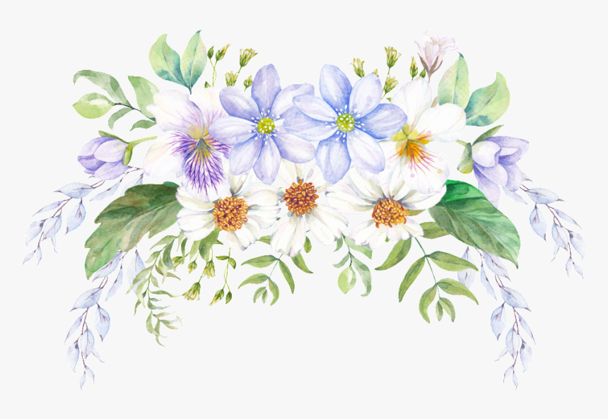 Elegante Y Elegante Adorno De Flores Y Hierba Png - Passion Flower, Transparent Png