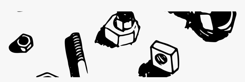 Vector น็อต Clipart , Png Download - صور مسامير ابيض اسود, Transparent Png