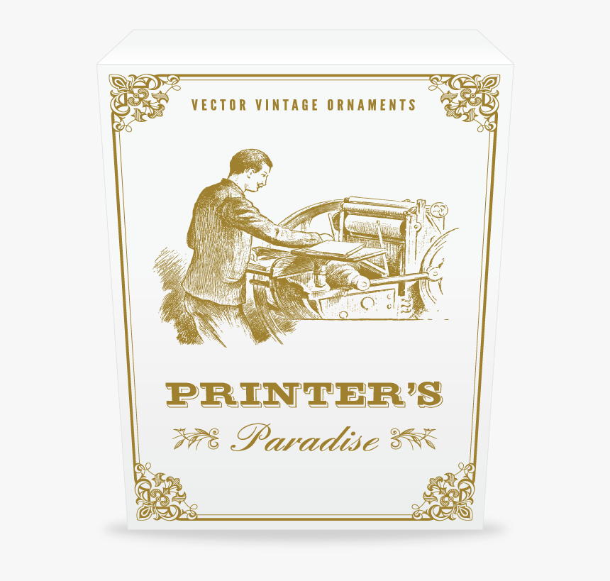 Ornaments Printer Vintage, HD Png Download
