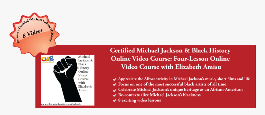 Mj & Black History Online Video Course - Michael Jackson, HD Png Download