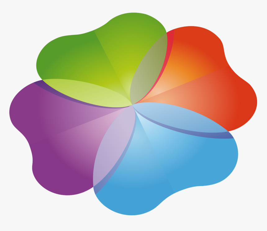 Trebol De Colores Png, Transparent Png