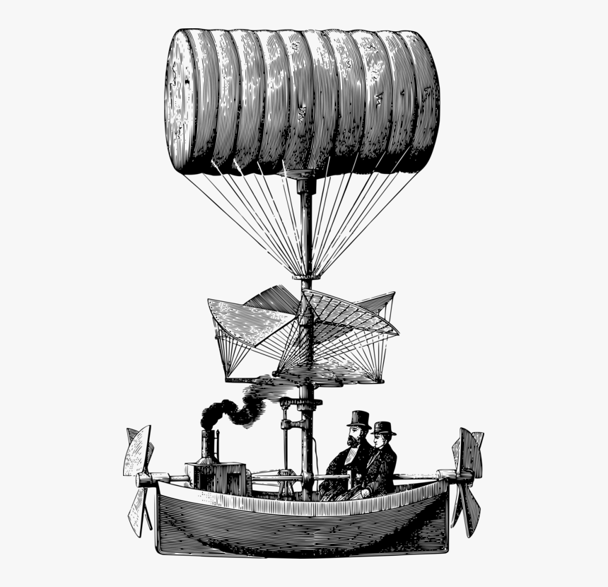 Photography - Steampunk Airship Steampunk Hot Air Balloon, HD Png Download