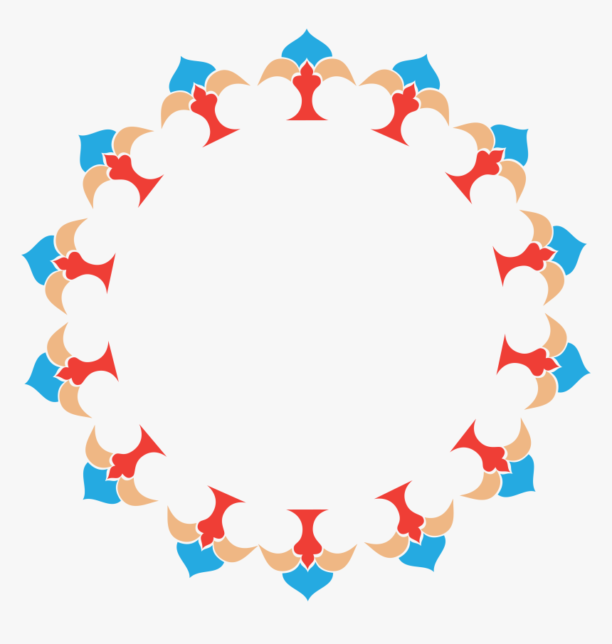 Circle Rangoli Design Png, Transparent Png