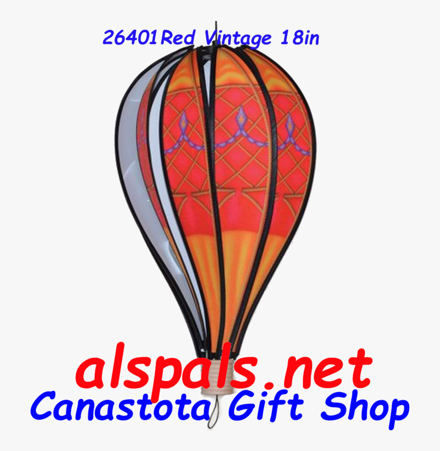 26401 Red Vintage Hot Air Balloon Upc - New Orleans Levee System, HD Png Download