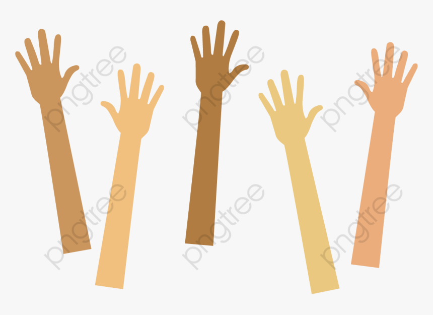 Arm And Hand Clipart Raise Your Hand Cartoon, HD Png Download
