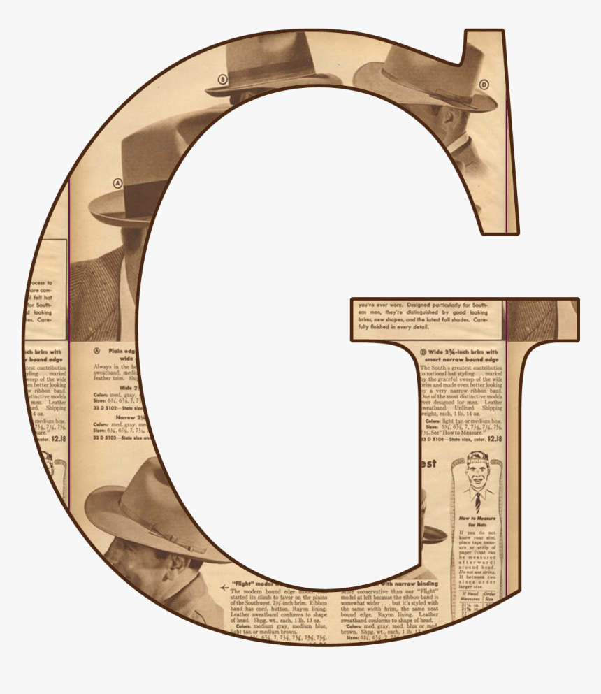 Letras De Periodico Png, Transparent Png