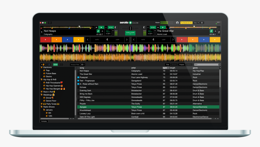 Transparent Dj Light Png - Serato Dj Lite Sampler, Png Download