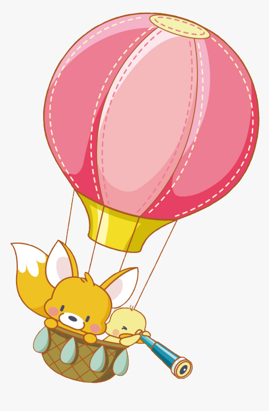 Transparent Hot Air Balloons Clipart - Cartoon Hot Air Balloon Clipart, HD Png Download