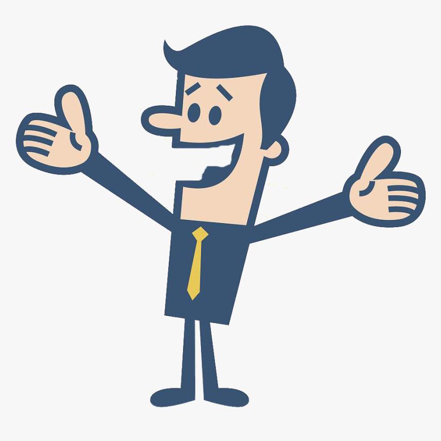 Vitruvian Man Arm Royalty-free Illustration - Person With Open Arms Cartoon, HD Png Download