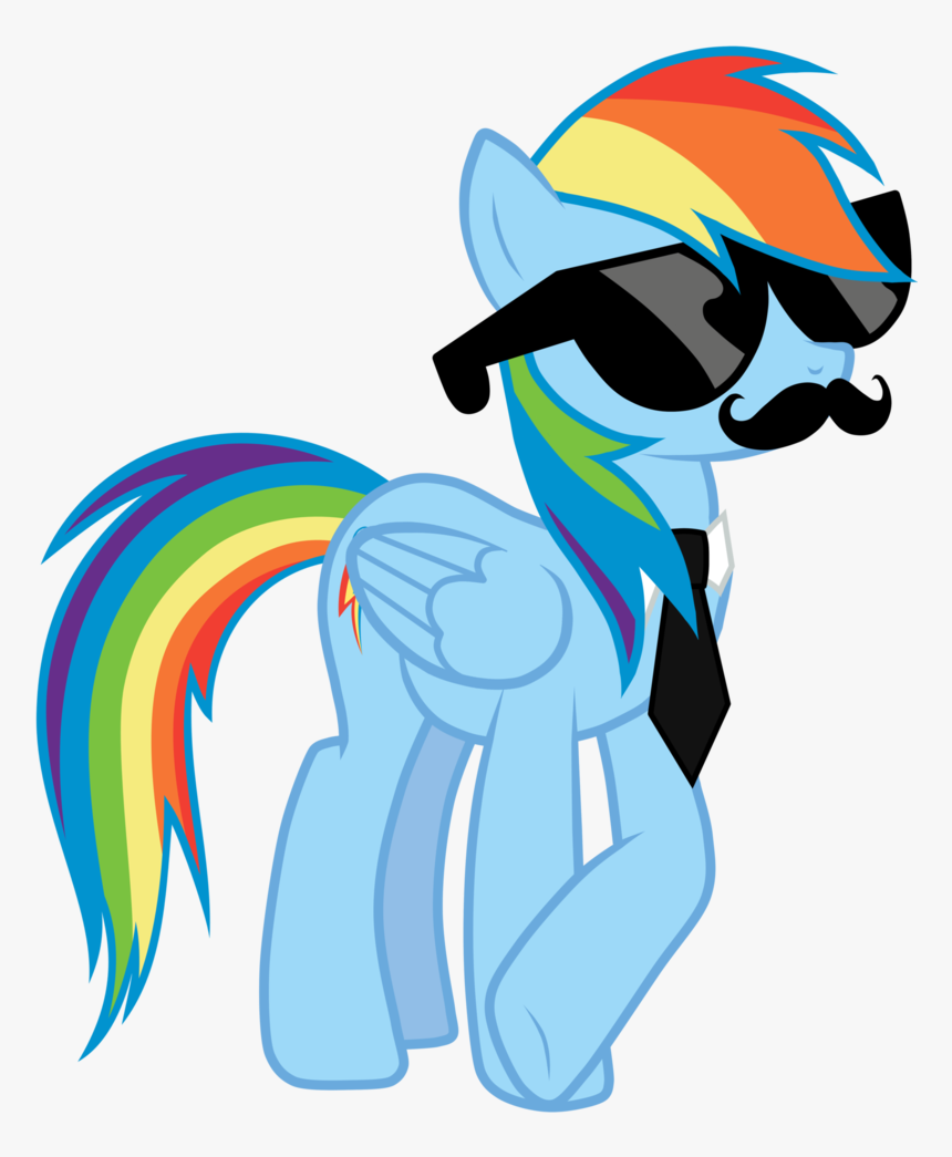 Mustache Clipart Rainbow - Mlp Base Swag, HD Png Download