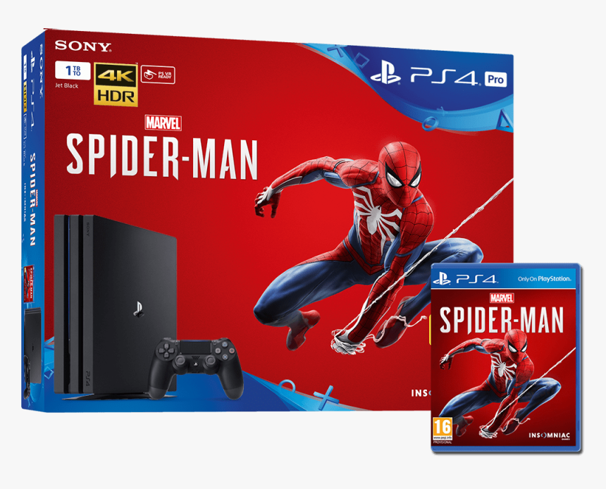 Playstation 4 1tb Spider Man, HD Png Download