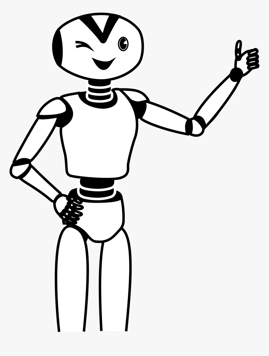 Transparent Arm Clip Art - Computer Drawing For Robot, HD Png Download