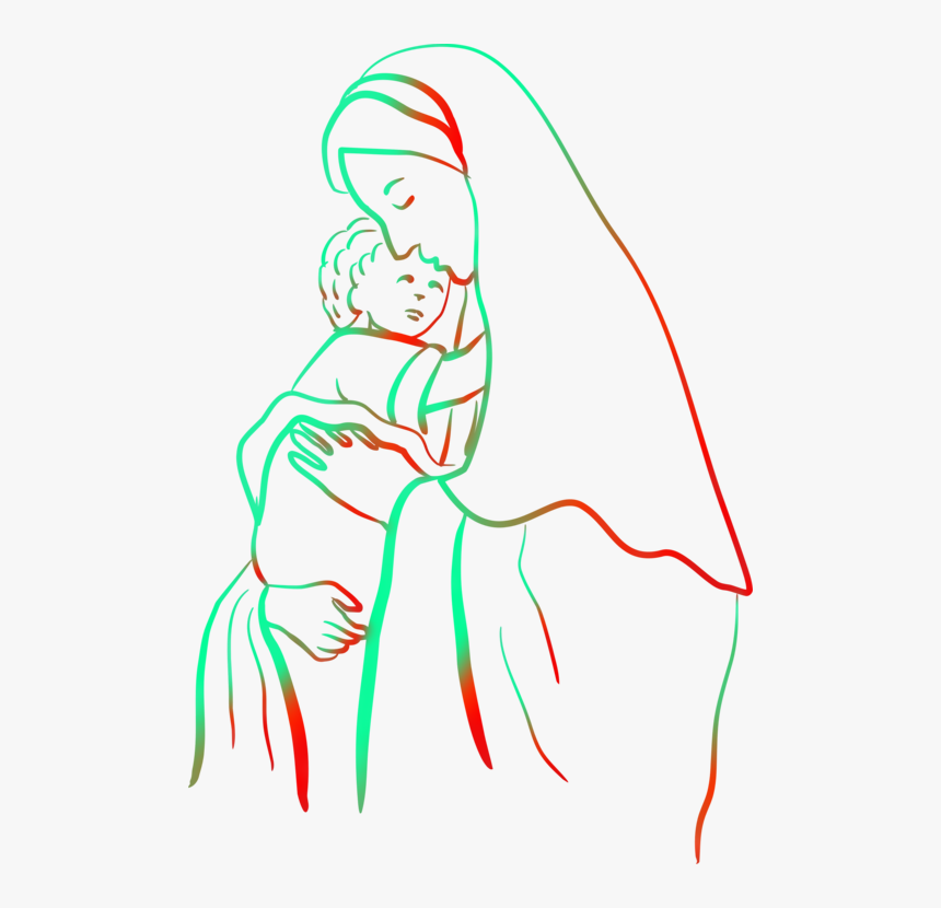 Art,artwork,arm - Drawing Mary Mother Of Jesus, HD Png Download