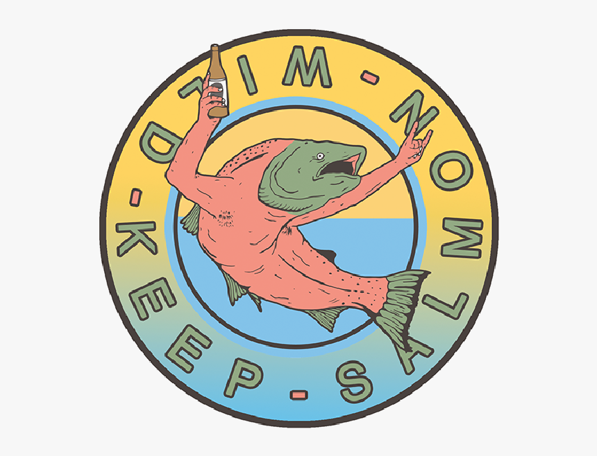 Keep Salmon Wild Salmon Arms Clipart , Png Download - Cartoon, Transparent Png
