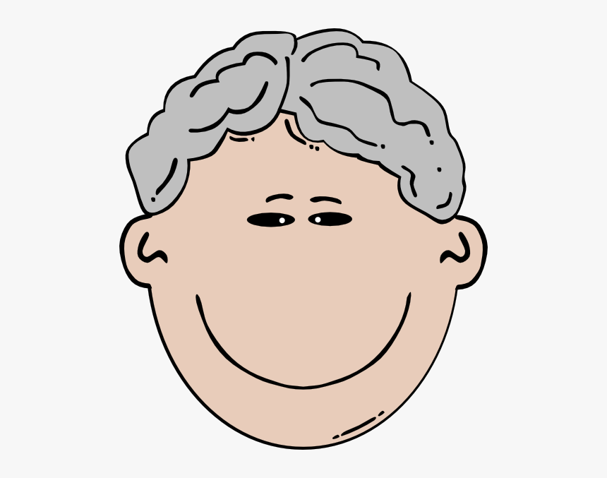 Hair Clipart Grey Hair - Boy Sad Face Clipart, HD Png Download