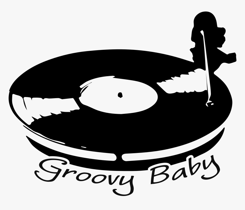 Groovy Baby Vinyl Turntable T-shirts Available @ Phoxy, HD Png Download
