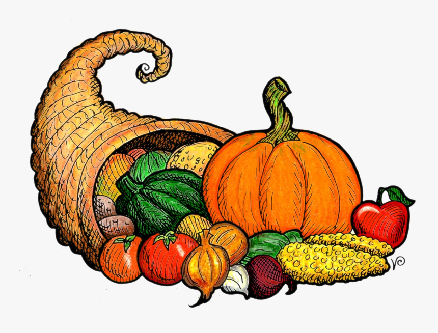 Cornucopia Free Thanksgiving Pictures Clip Art Transparent - Cornucopia Clip Art, HD Png Download