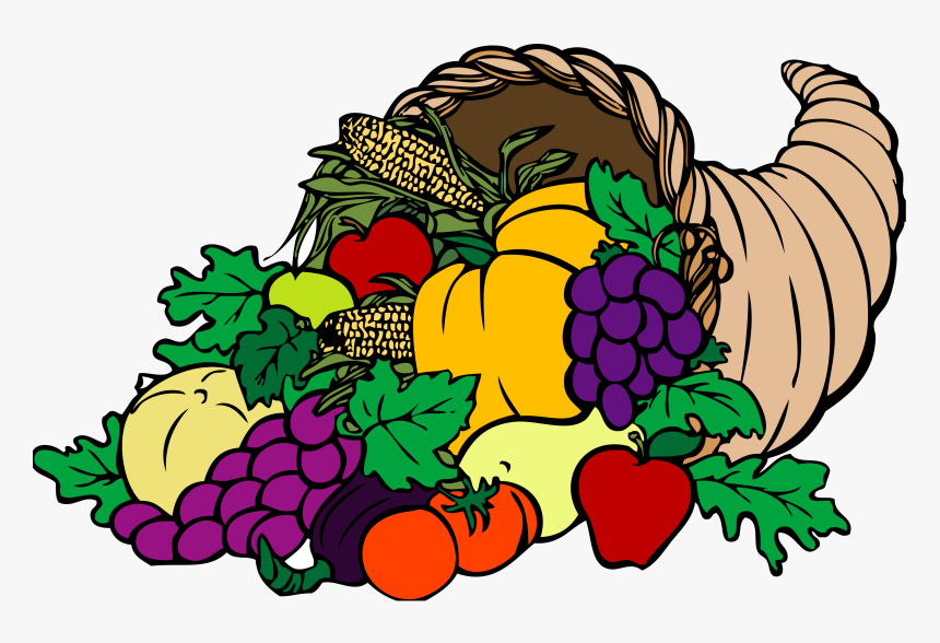 Cornucopia Clip Art Free Clipart Images Transparent - Fruit Of The Loom Cornucopia, HD Png Download