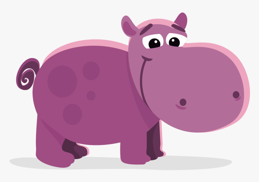 Hippo Clipart Purple - Hippo Clipart Png, Transparent Png