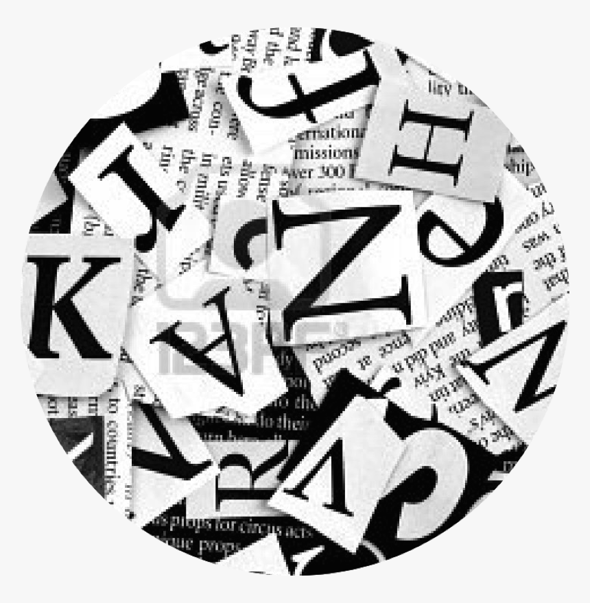 Stacks Image - Fondo Collage De Letras, HD Png Download