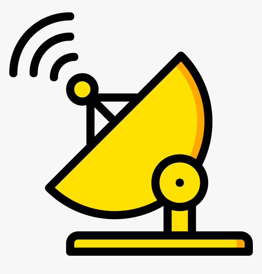 Comment Smiley Face Icon Clipart , Png Download - Yellow Satellite Icon, Transparent Png