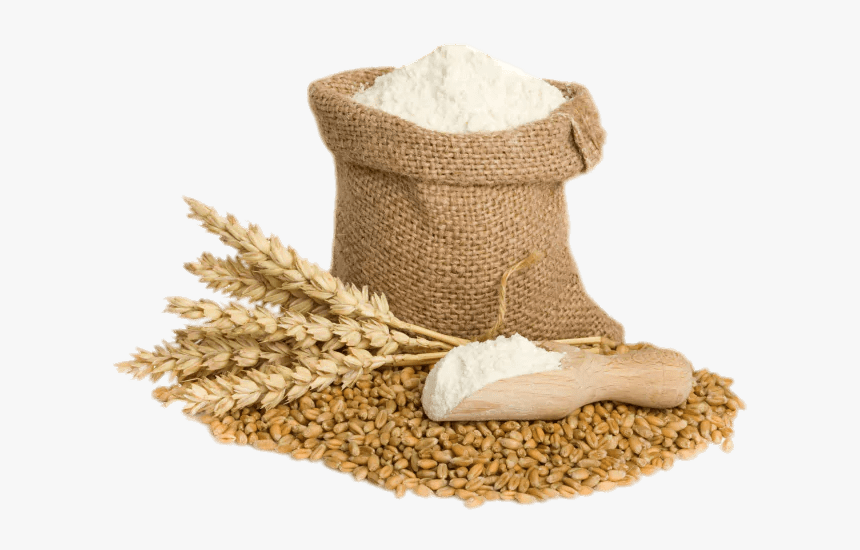 Bag Of Wheat Flour And Spikes - Wheat Flour, HD Png Download