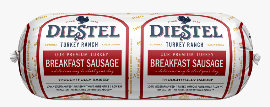 Dfr Frozen Breakfast Turkey Sausage Rendering - Diestel Turkey Sausage, HD Png Download