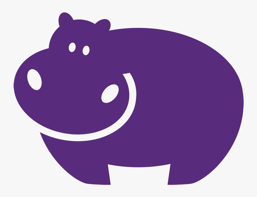 Purple Hippopotamus, HD Png Download