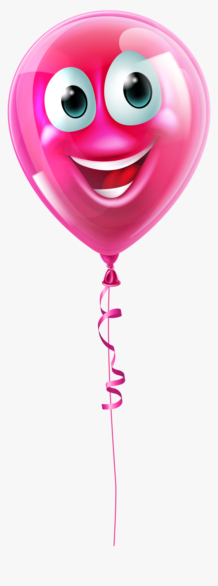 Smiley Clipart Balloon - Balloon With Face Clipart, HD Png Download