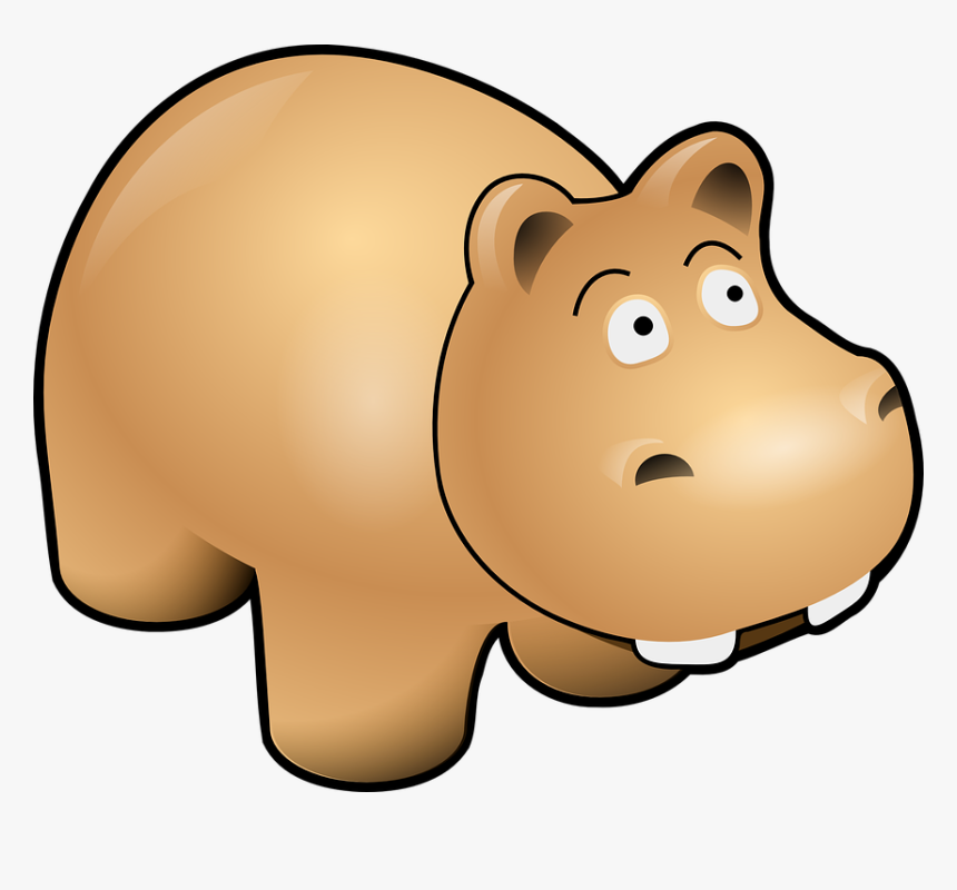 Free To Use Public Domain Hippopotamus Clip Art - Hippo With A Hat, HD Png Download